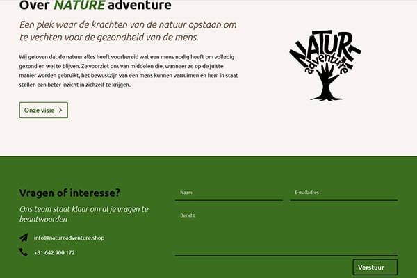 Nature Adventure webshop